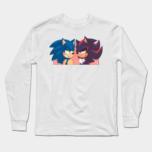 Sonic and Shadow Long Sleeve T-Shirt by Lunatyk